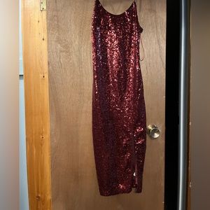 Red sparkly dress!